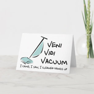 Cartão Veni Vidi Vacuum