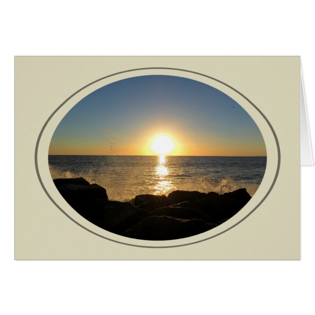 Cartão Venice Beach Sunset (Frente Horizontal)