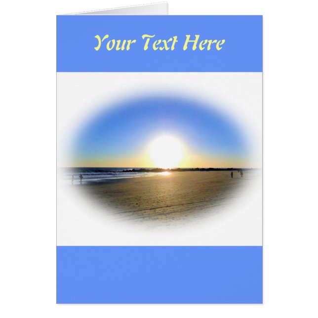 Cartão Venice Beach Sunset (Frente)