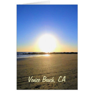 Cartão Venice Beach Sunset