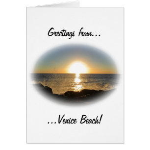 Cartão Venice Beach Sunset 2