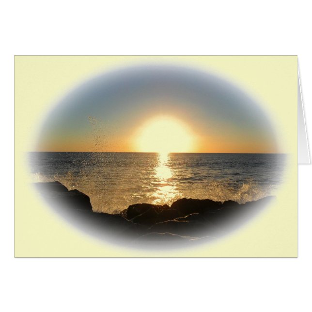 Cartão Venice Beach Sunset 2 (Frente Horizontal)