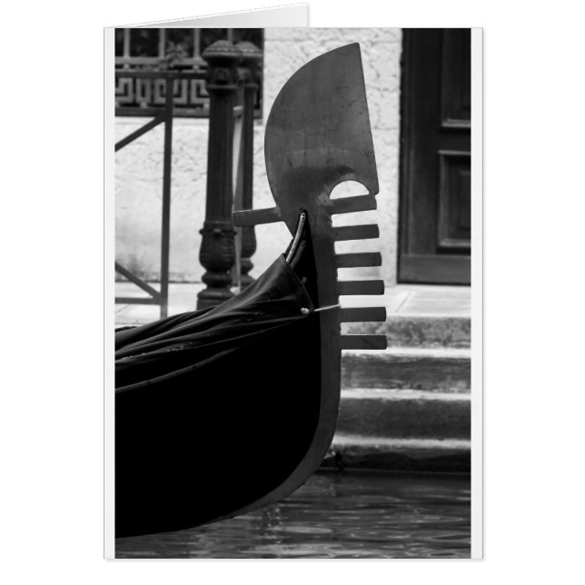 Cartão Venice Gondola (Frente)