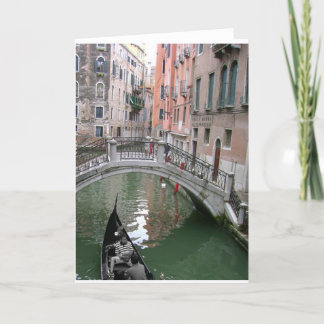 Cartão Venice Gondola Greeting Card