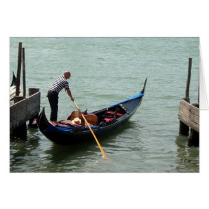 Cartão Venice Gondolier, S Cyr