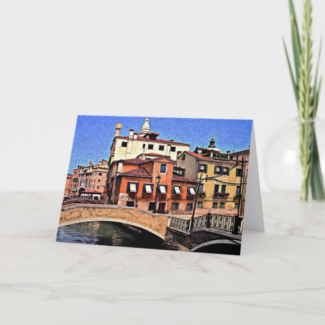 Cartão Venice Italy Card - (blank inside) (Frente)