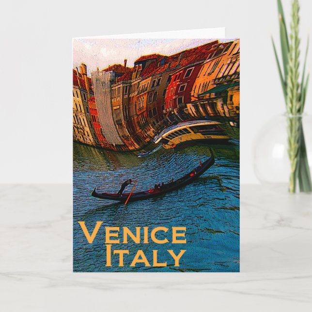 Cartão Venice Italy Greeting Card (Frente)