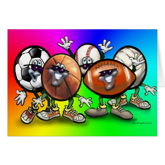 Cartão Ventilador desportivo (Frente Horizontal)