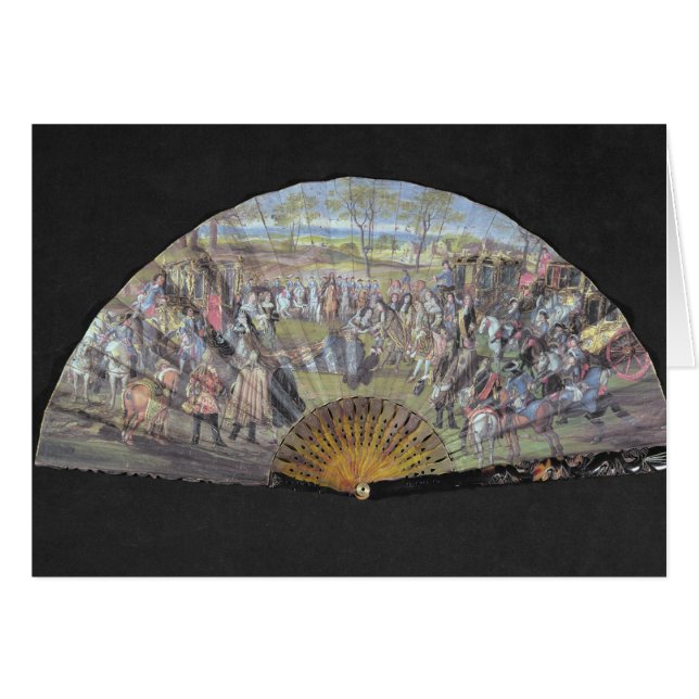 Cartão Ventile a descrição do casamento de Louis de (Frente Horizontal)