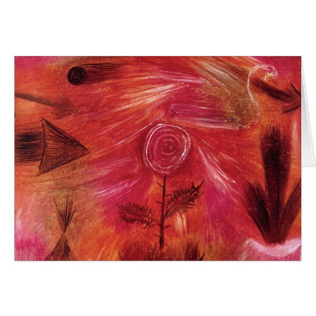 Cartão Vento cor-de-rosa (Frente Horizontal)