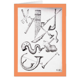 Cartão vento instruments3 musical