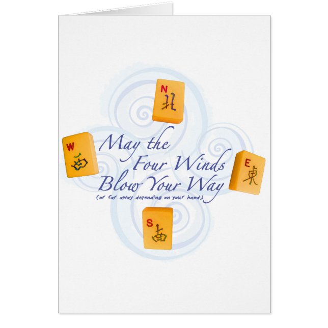 Cartão Ventos do Mah Jongg (Frente)