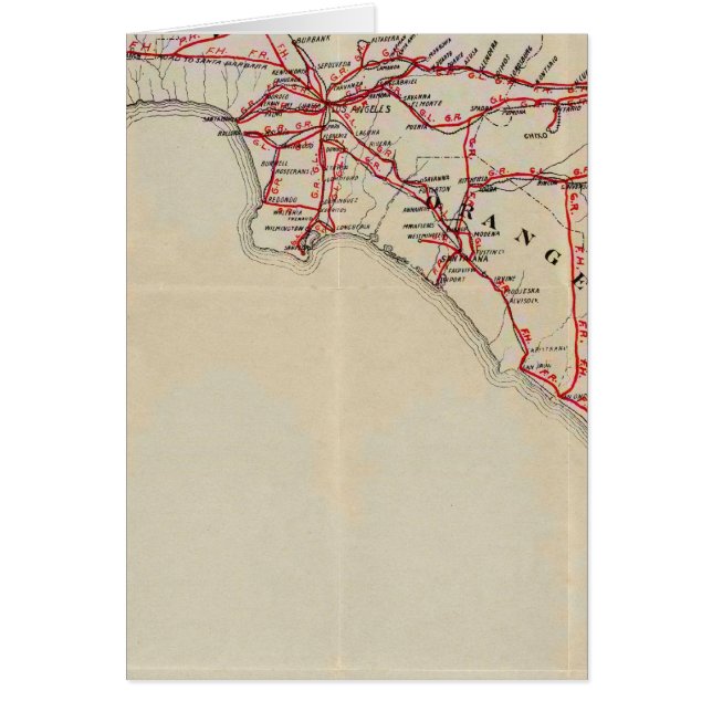 Cartão Ventura, Los Angeles, San Bernardino, Orange (Frente)