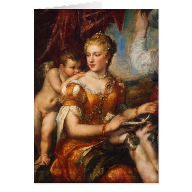 Cartão Venus Blindfolding Cupid (Frente)