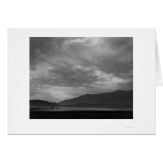 Cartão Ver SW Sobre Manzanar, Tempestade de Poeira 1943