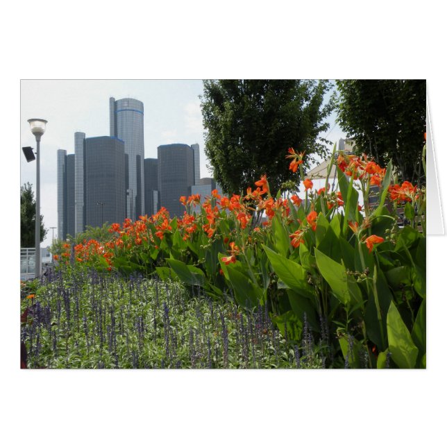 Cartão Verão em Detroit (Frente Horizontal)