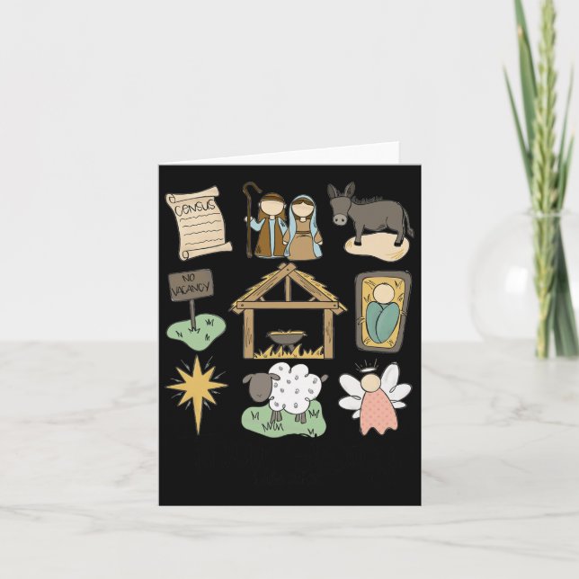 Cartão Verdadeira História Lucas Jesus Natal Religioso Cr (Frente)