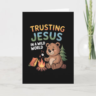 Cartão Verdadeiro Norte Vbs Confiar em Jesus Em Um Mundo