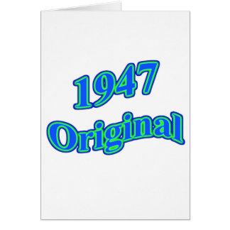 Cartão Verde 1947 azul original