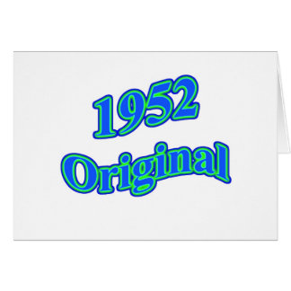 Cartão Verde 1952 azul original