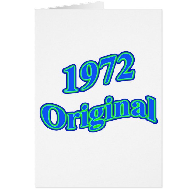 Cartão Verde 1972 azul original (Frente)