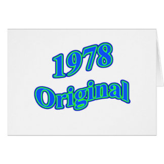 Cartão Verde 1978 azul original