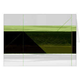 Cartão Verde abstrato e branco