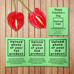 Cartão verde claro para o Namorados comercial