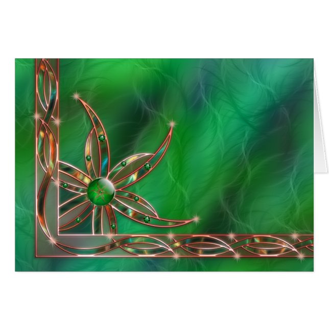 Cartão Verde Como a placa de gradação (Frente Horizontal)