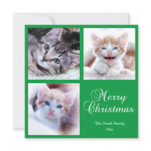 Cartão Verde de Natal Mínimo