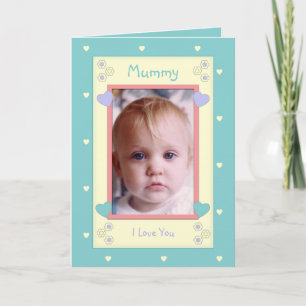 Cartão Verde e amarelo com data de aniversário de fotos