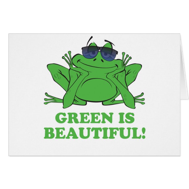 Cartão Verde é Bonito (Frente Horizontal)