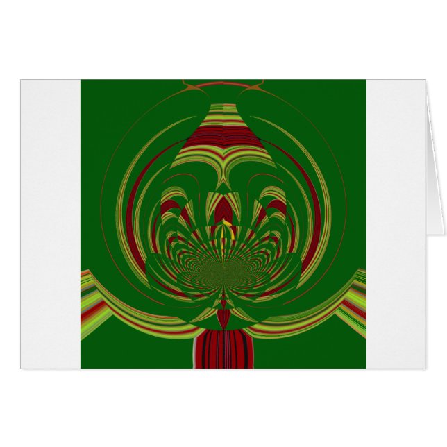 Cartão Verde Floral (Frente Horizontal)