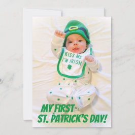 Cartão Verde Minha Primeira Rua. Foto de Feriado do Dia d