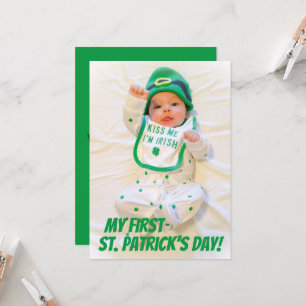 Cartão Verde Minha Primeira Rua. Foto de Feriado do Dia d