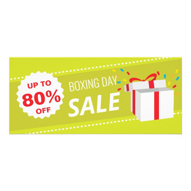 Cartão Verde para Boxings com Voucher de Presente  (Frente)