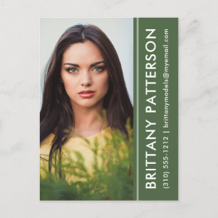 Cartão verde para placa fotográfica fotográfica fo