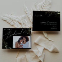 Cartão verde preto e Dourado de ponte fotográfica