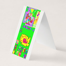 Cartão verde sem mensagem impressa em ambos os lad