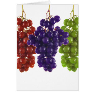 Cartão Verdes e Uvas Roxas