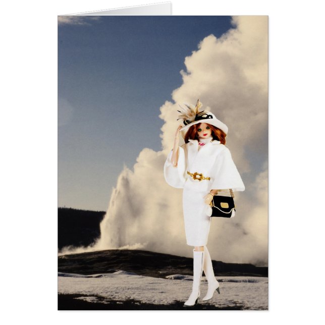 Cartão Verdi e Velho Fiel, Parque Nacional Yellowstone (Frente)