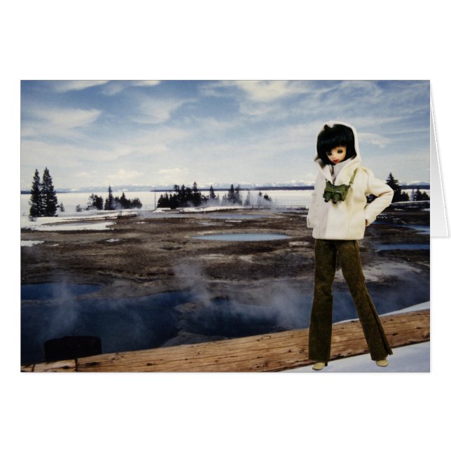 Cartão Verdi no lago Yellowstone, Yellowstone National Pa (Frente Horizontal)