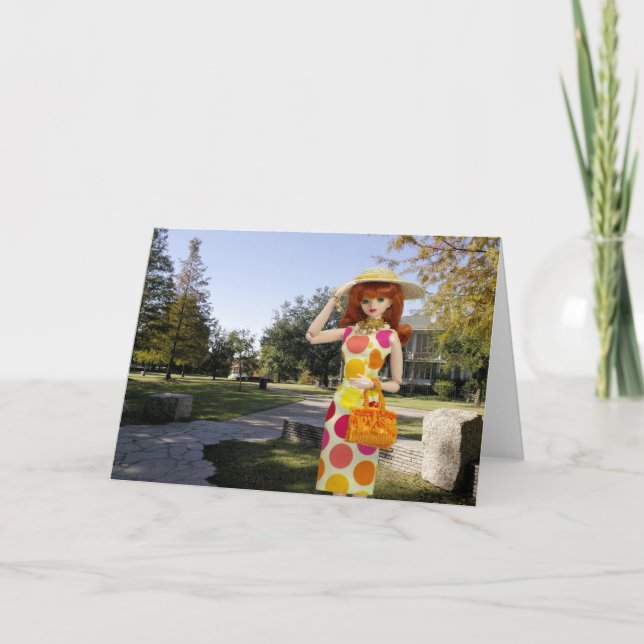 Cartão Verdi, setembro em Sam Houston Park (Frente)