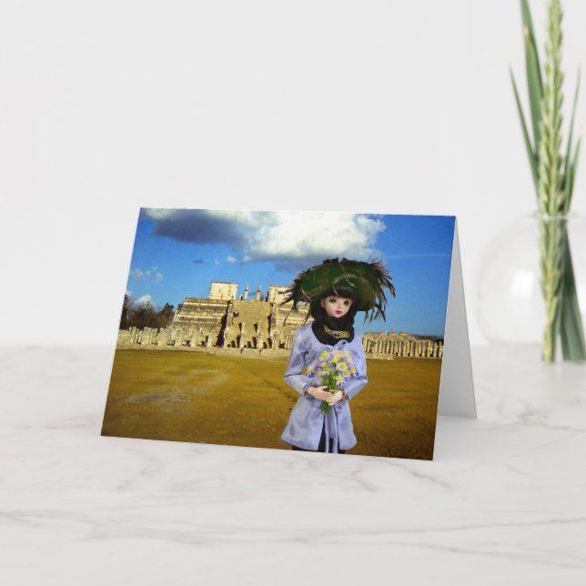 Cartão Verdi, Templo dos Guerreiros, Chichen Itza (Frente)