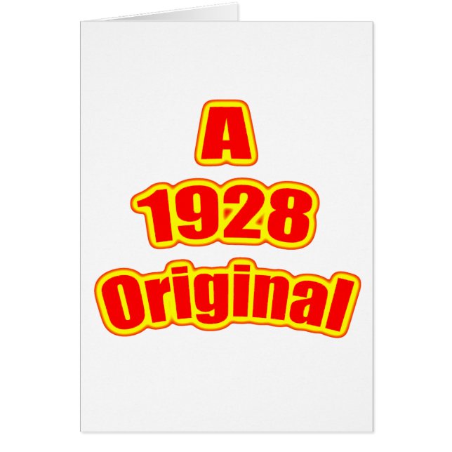 Cartão Vermelho 1928 original (Frente)