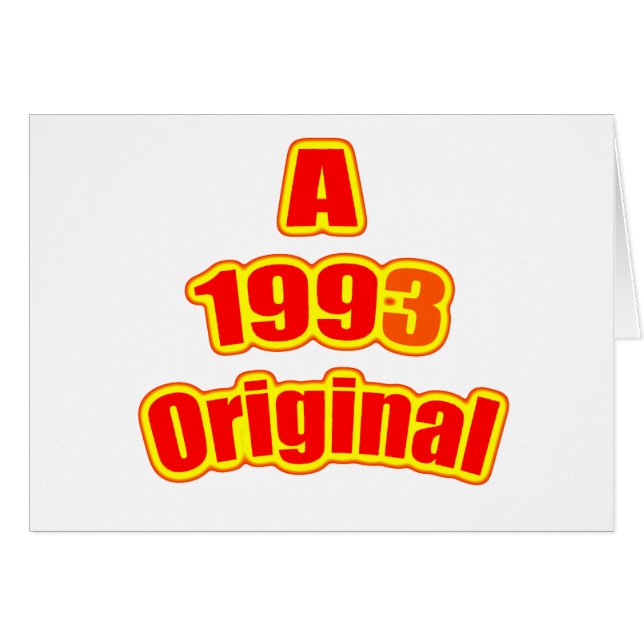 Cartão Vermelho 1993 original (Frente Horizontal)