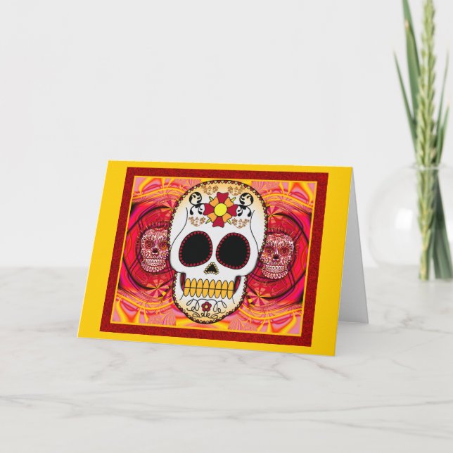 Cartão Vermelho Calaveras (Frente)