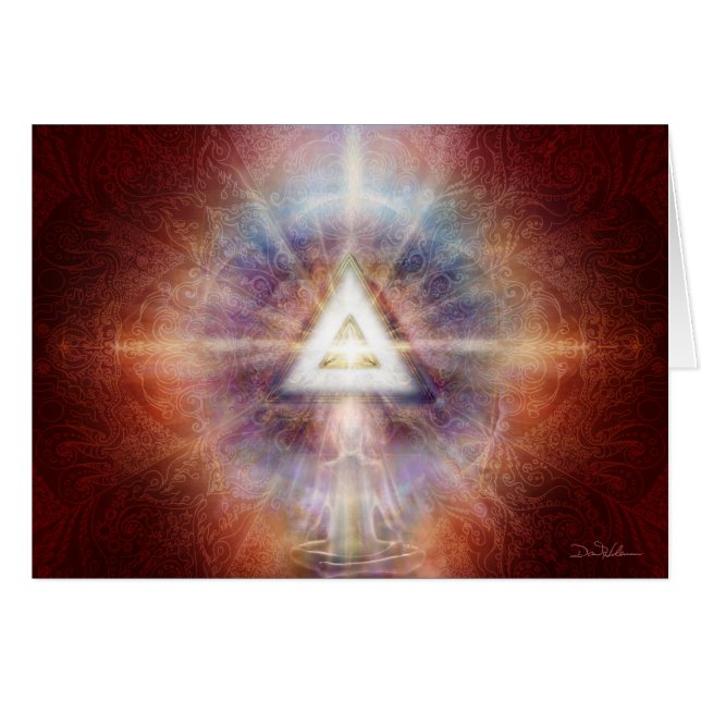 Cartão Vermelho da matriz do triângulo (Frente Horizontal)