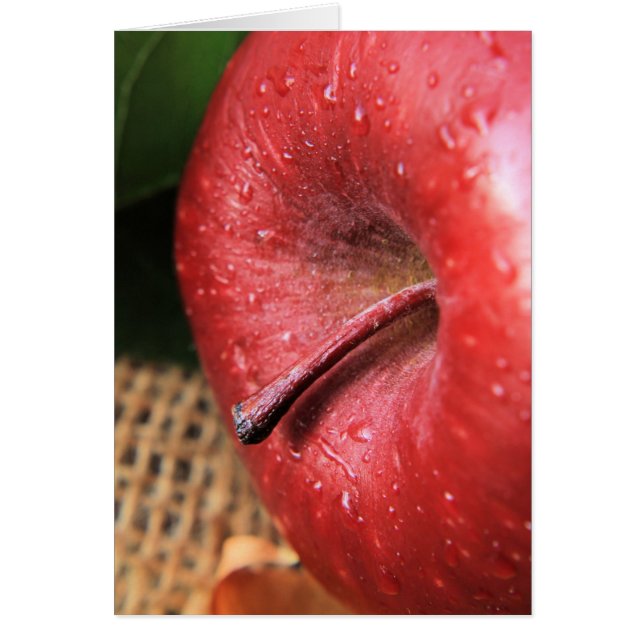 Cartão Vermelho delicioso (Frente)