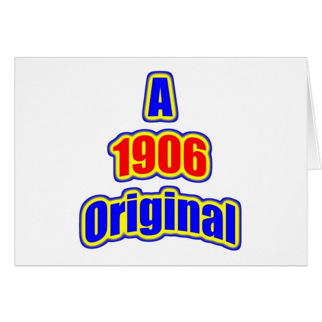 Cartão Vermelho do Bl de 1906 originais (Frente Horizontal)